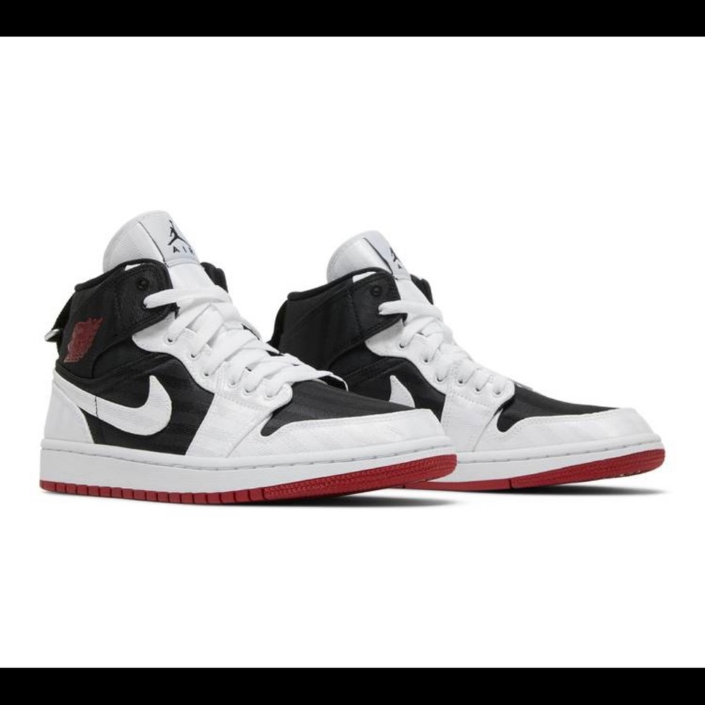 Nike Air Jordan 1 Mid SE Utility Canvas White Black Red DD9338-016 Size 8W 6.5M